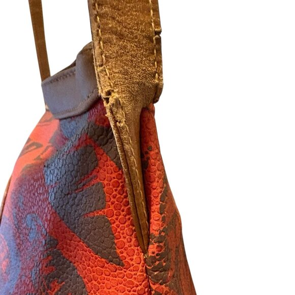 Gucci Vintage Shoulder Bag Crossbody Leather Logo Palm Trees Leafs Rare - Picture 6 of 16